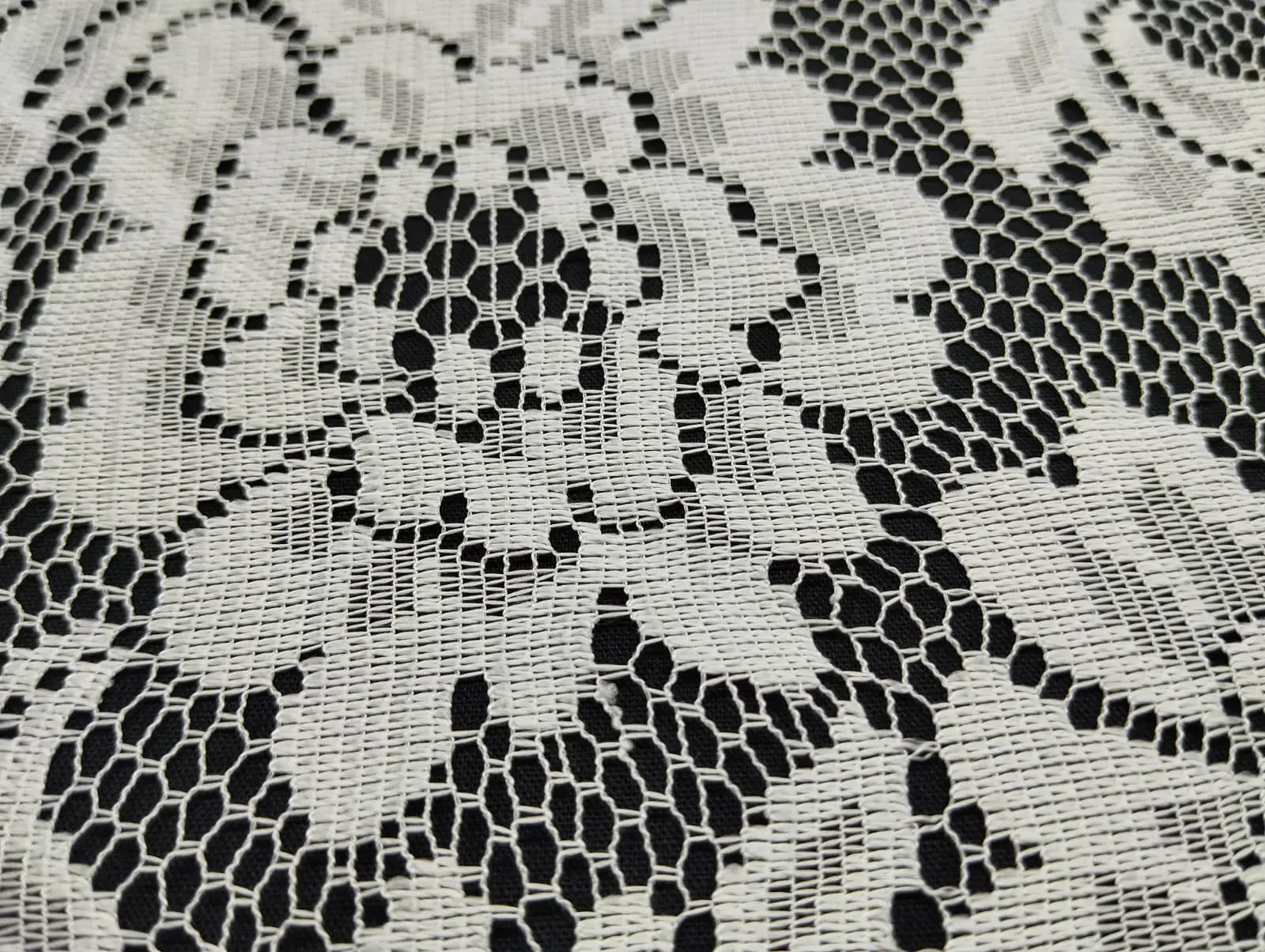 Greige Eyelash Plain Polyester Domestic Tape Lace