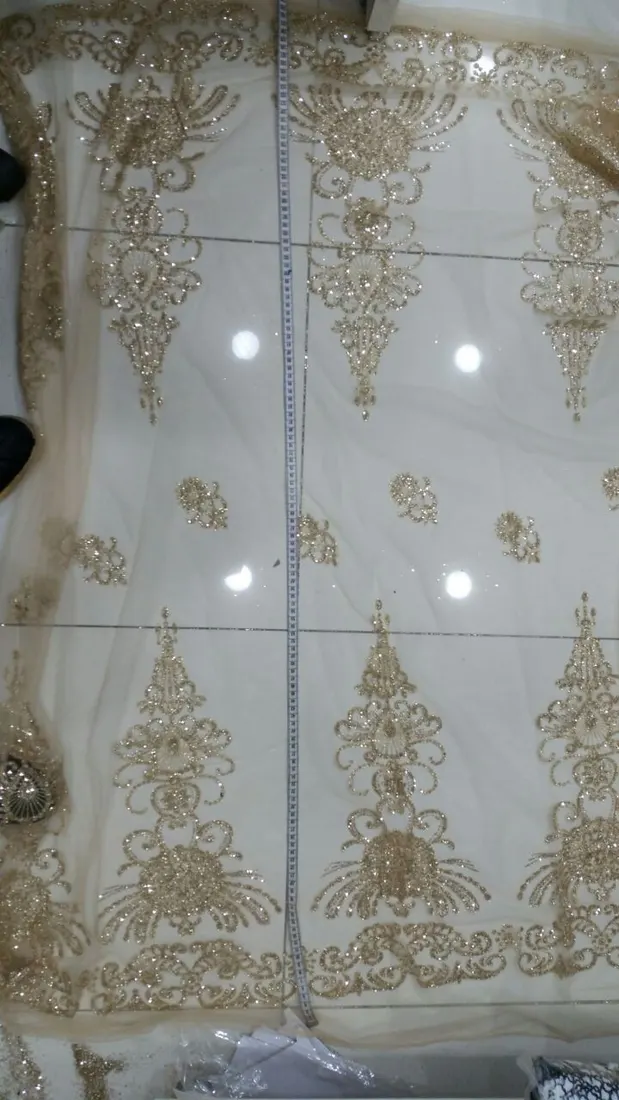 5662 Brode · İthal · Lez · Polyester · Simli · Gold