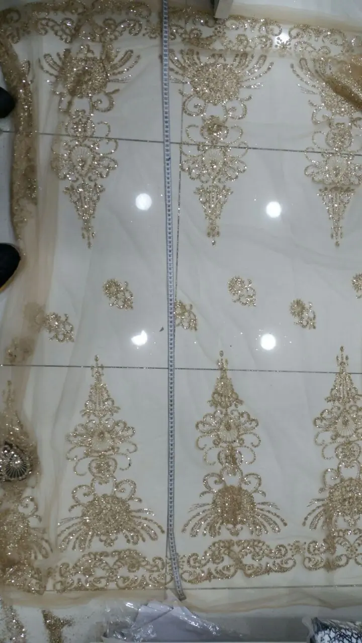 5662 Brode · İthal · Lez · Polyester · Simli · Gold
