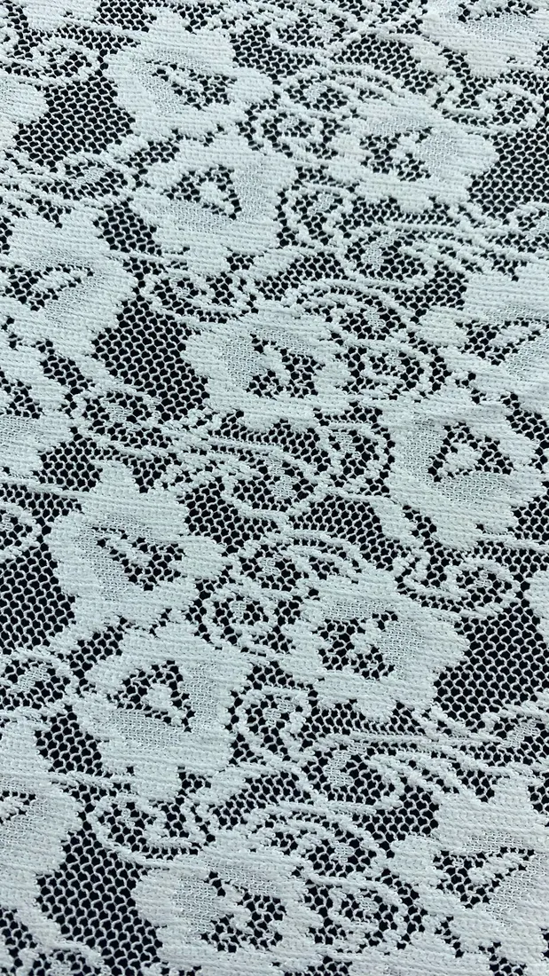Beyaz Polyester Yerli Dantel · 170 cm