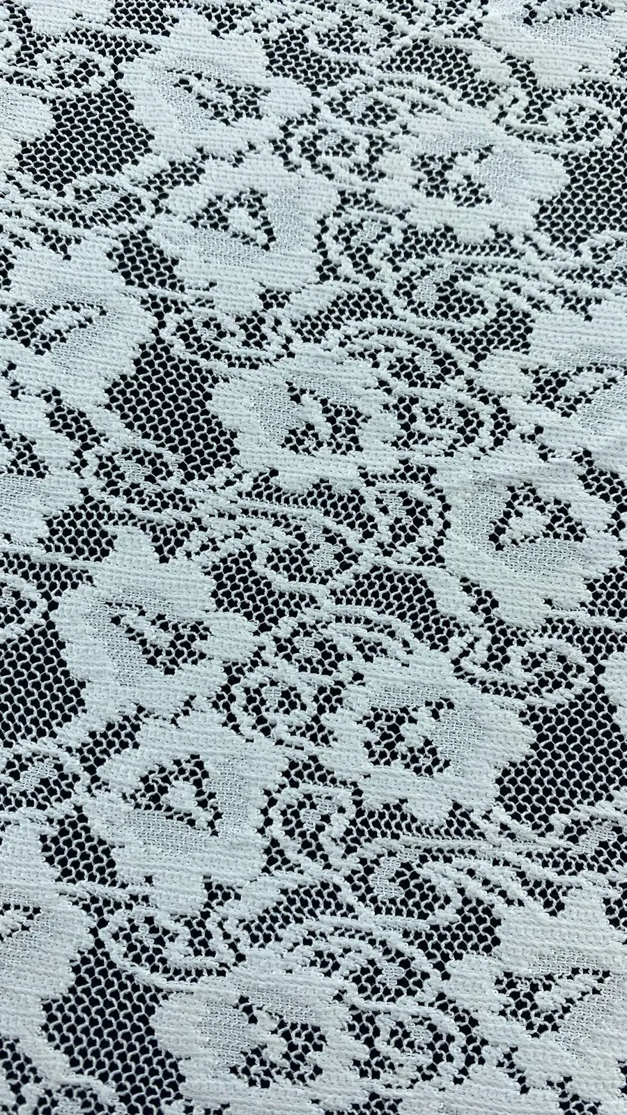 Beyaz Polyester Yerli Dantel · 170 cm