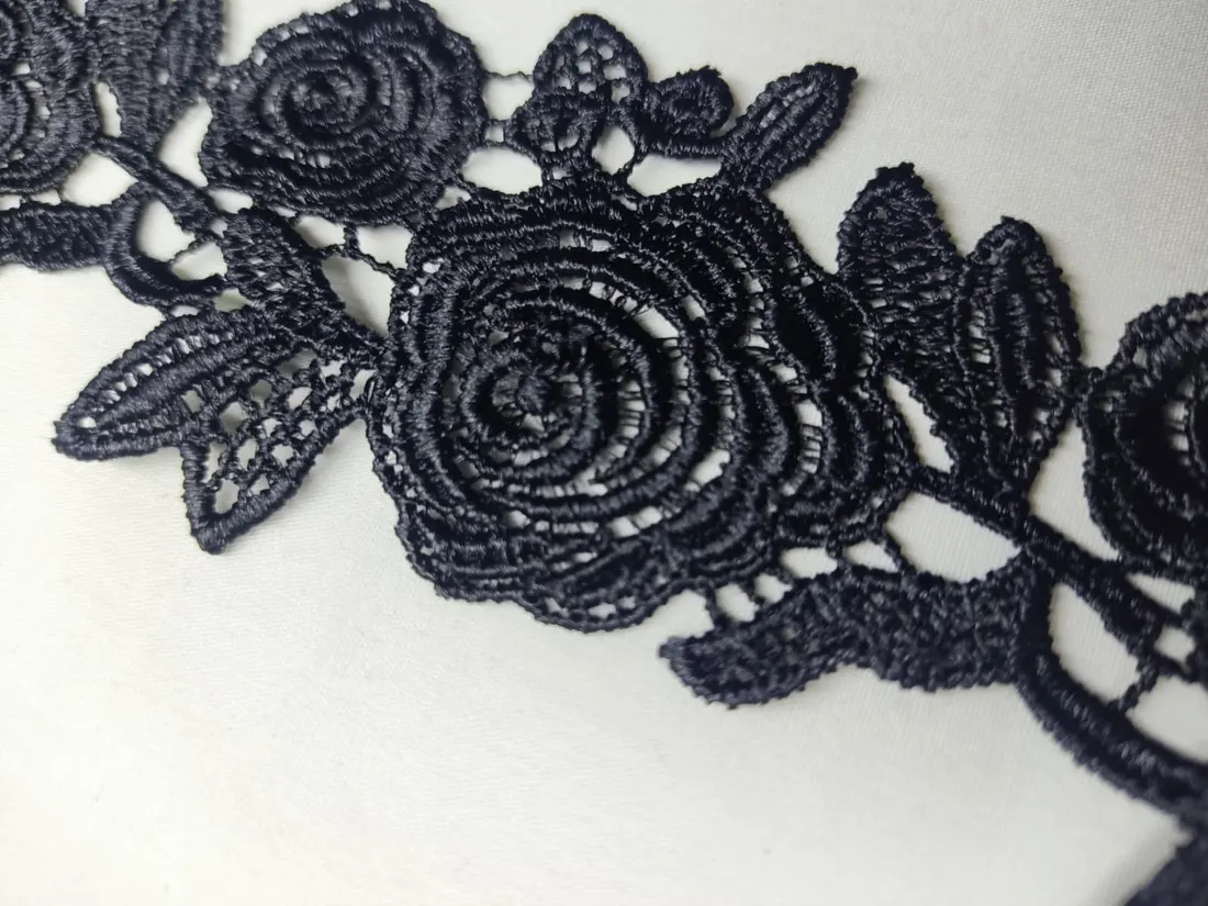 5679 Brode · Yerli · Bant · Güpür · Parlak Polyester · Siyah