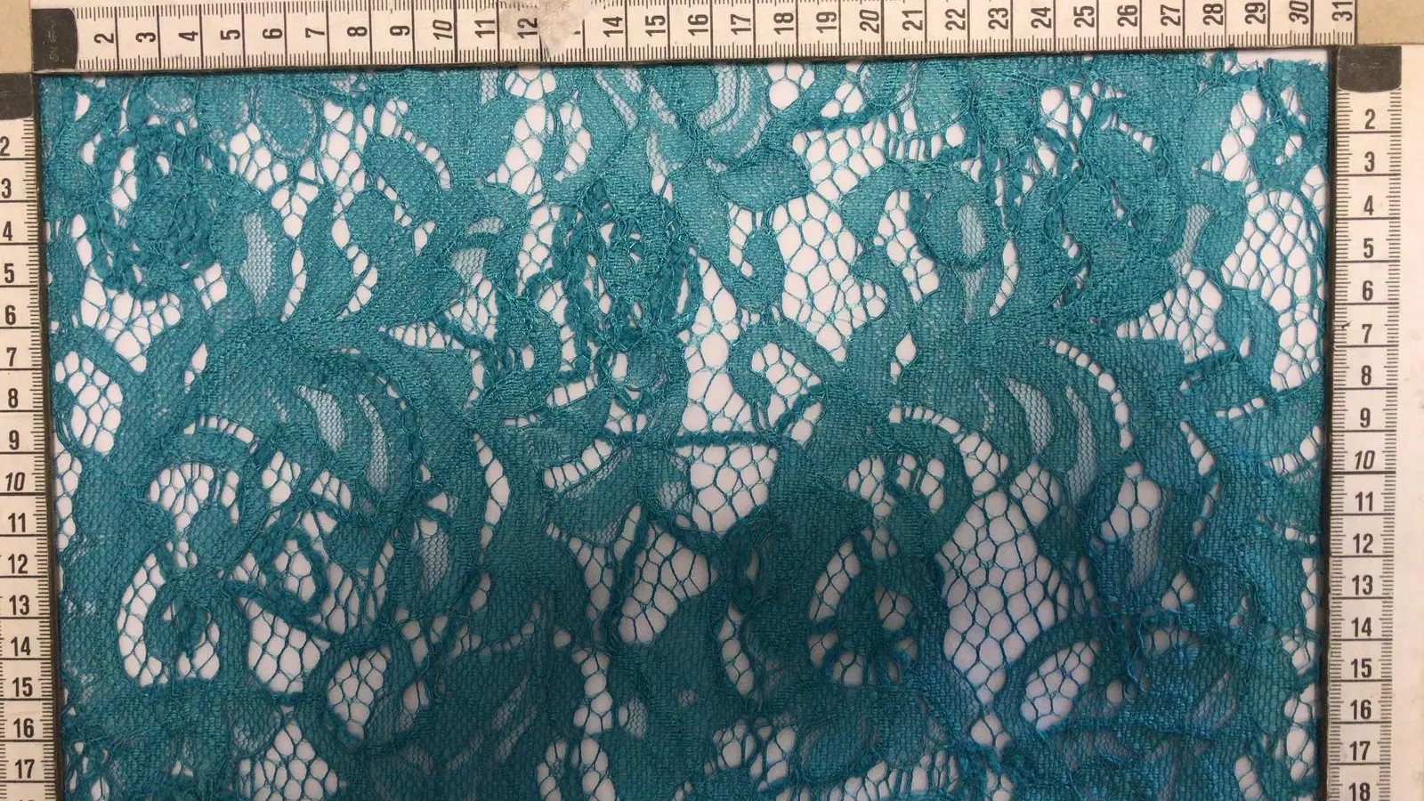 Ecru Tambour embroidered Corded Polyester Lace