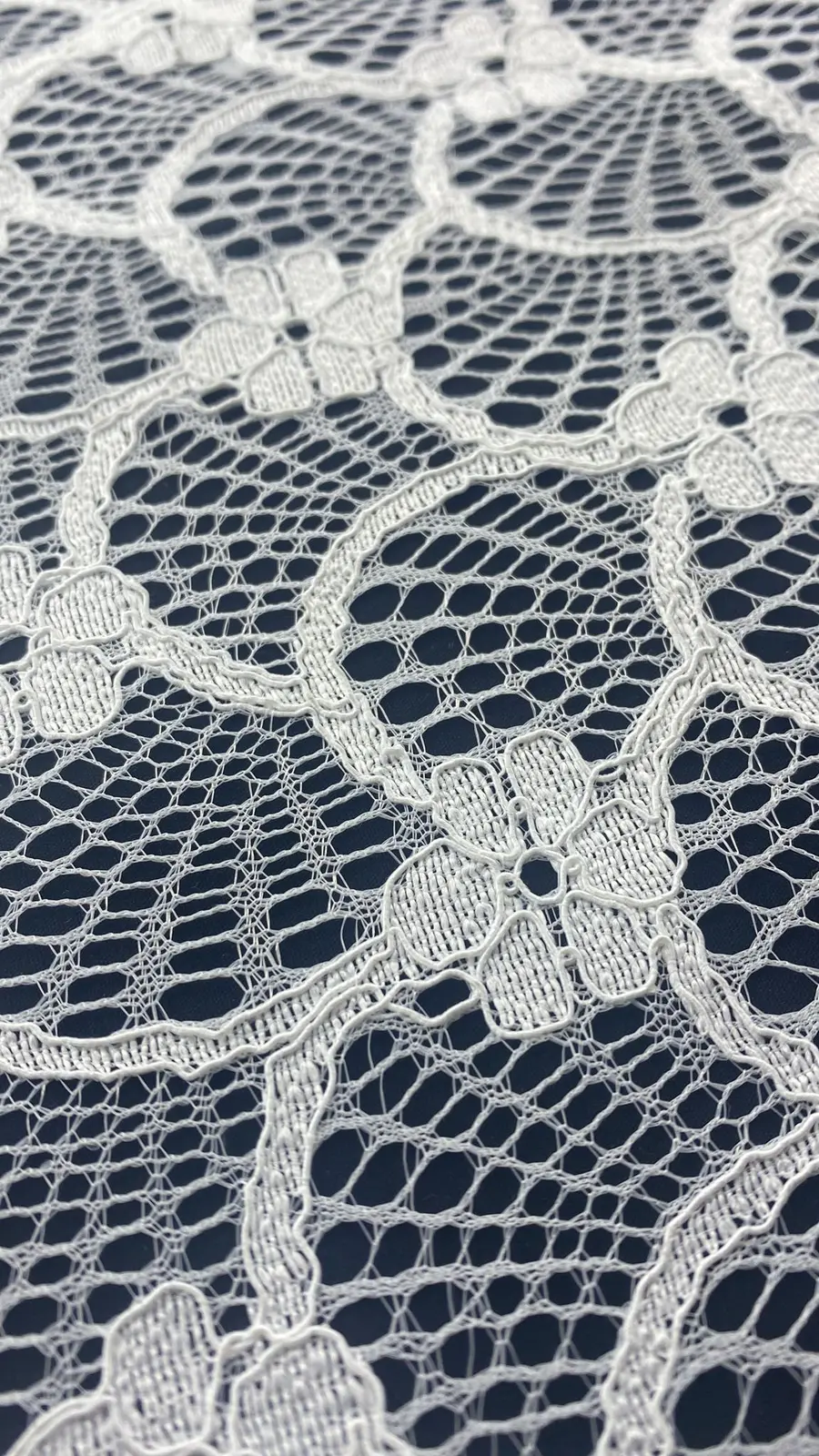 Fikse Kordlu Polyester İthal Dantel