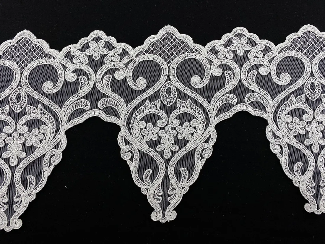 Ham Kordlu Polyester Yerli Brode Bant · 20,5 cm