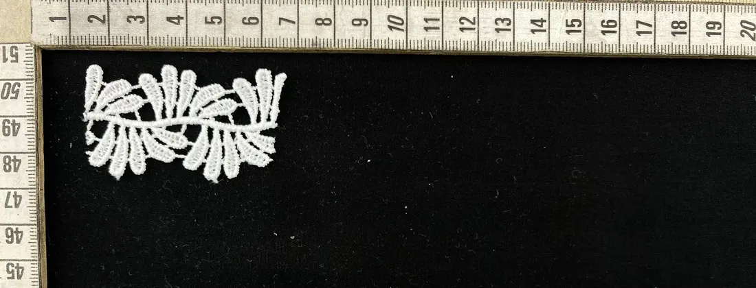 Ham Mat Polyester Yerli Güpür Brode Bant · 3 cm