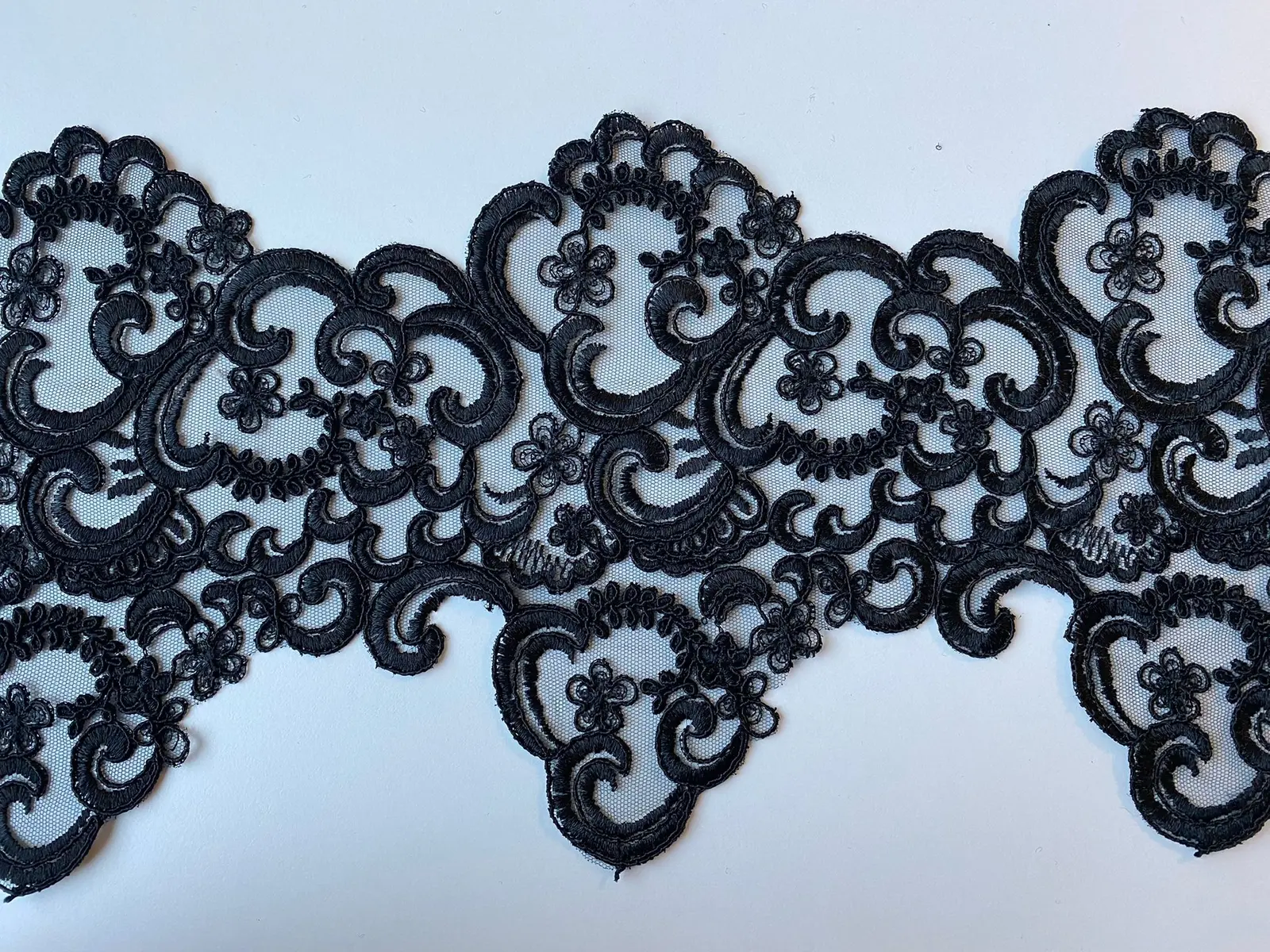 3064 Brode · Bant · Polyester · Düz · Siyah · 20 Cm