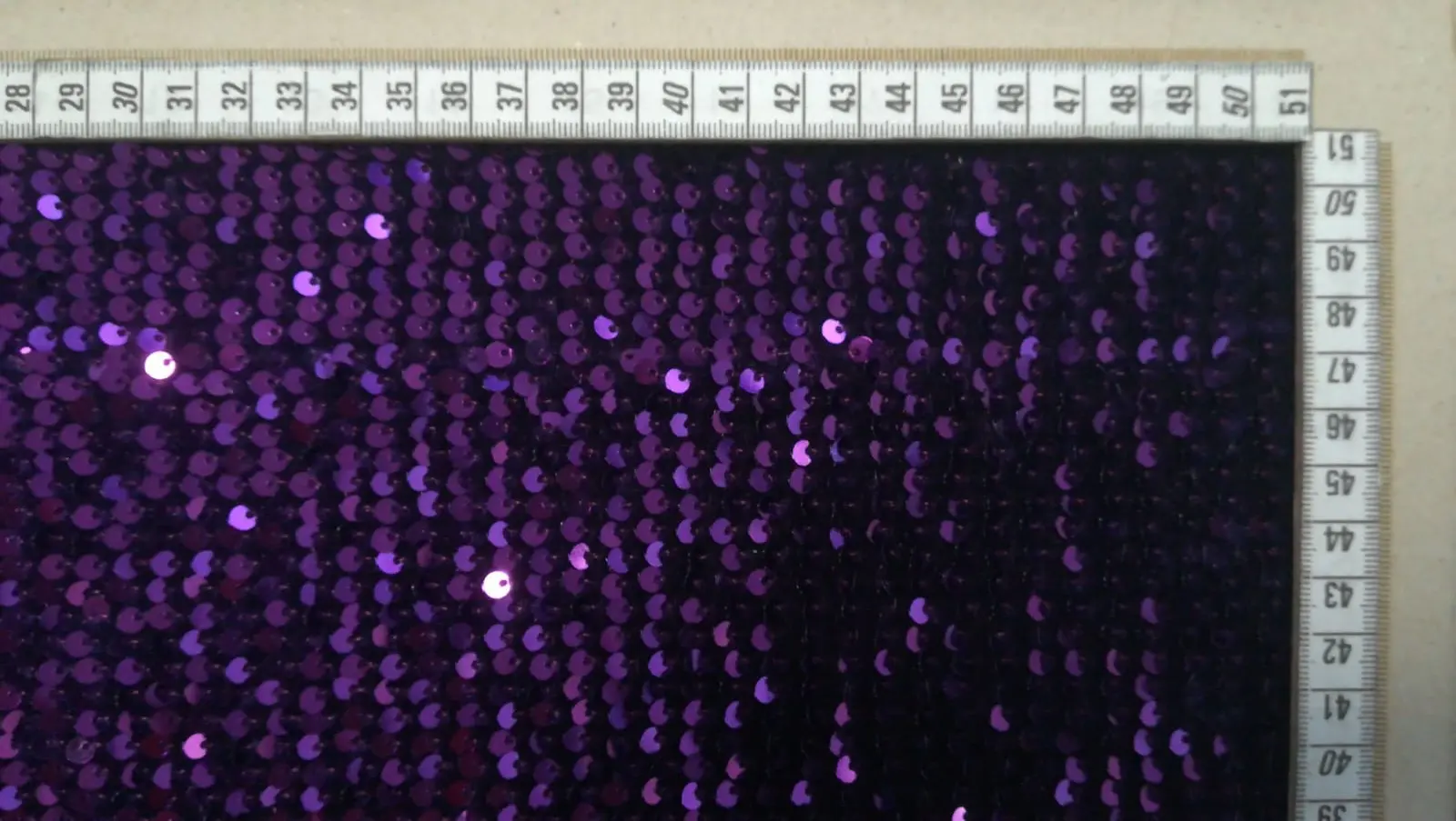 Purple Sequined Velvet Imported Fabric · 130 cm