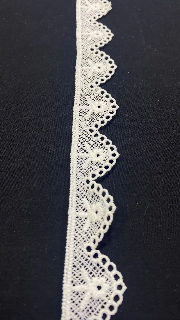 Ham Mat Polyester Yerli Güpür Brode Bant · 2 cm