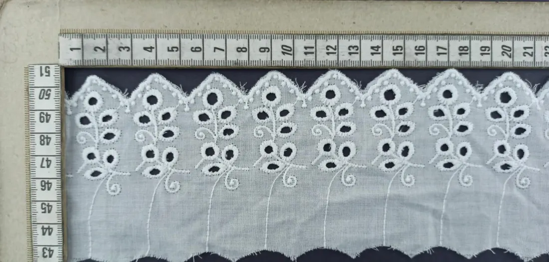 Kasar Mat Polyester Yerli Brode Bant Vual · 8,5 cm