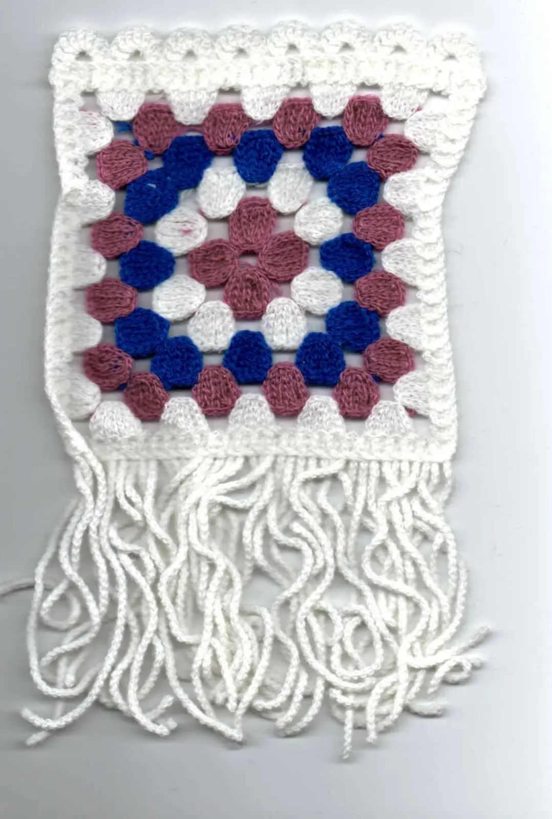 17057 Crochet İşi̇ · yerli̇ · apli̇k · akri̇li̇k · saçakli · pudra-Blue-White