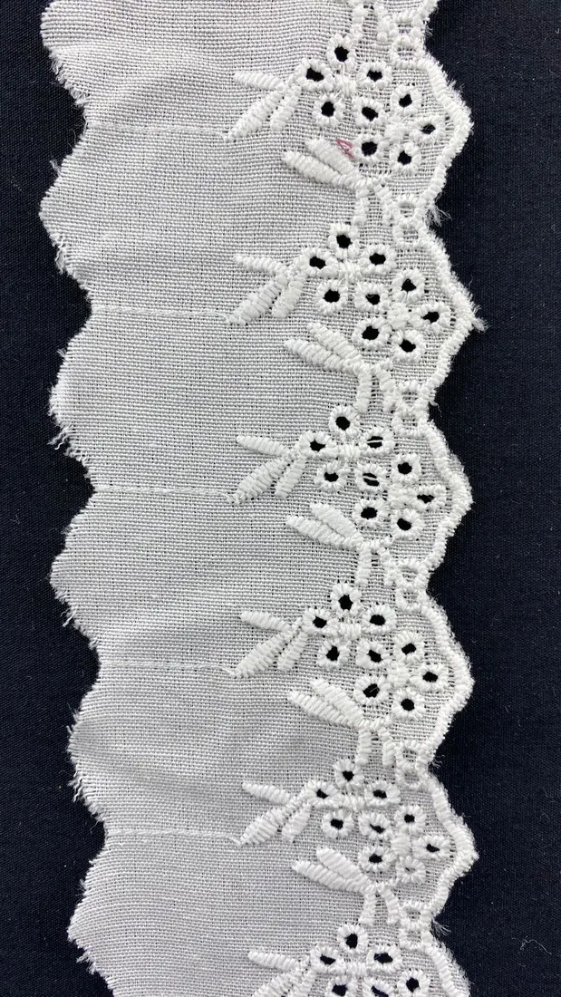 Kasar Mat Polyester Yerli Brode Bant · 5,5 cm