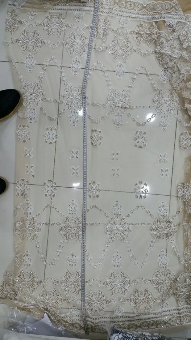 5661 Brode · İthal · Lez · Polyester · Simli · Gold