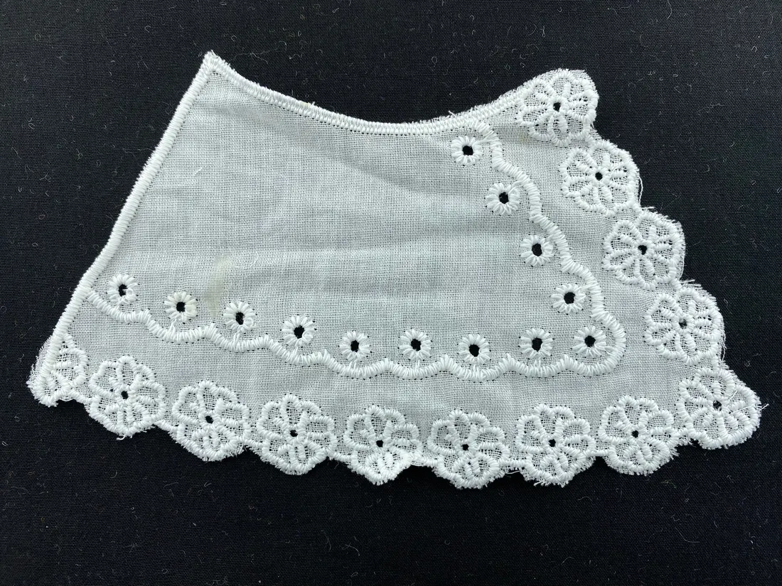 Kasar Bohrerli Mat Polyester Yerli Brode Yaka Vual