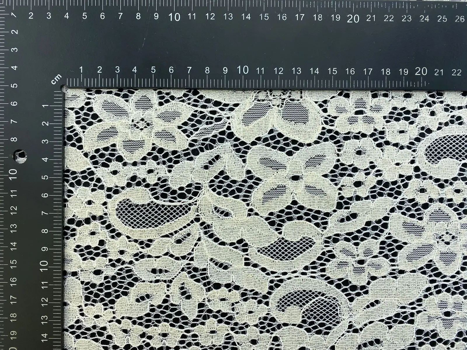 Greige Cotton Nylon Imported Lace