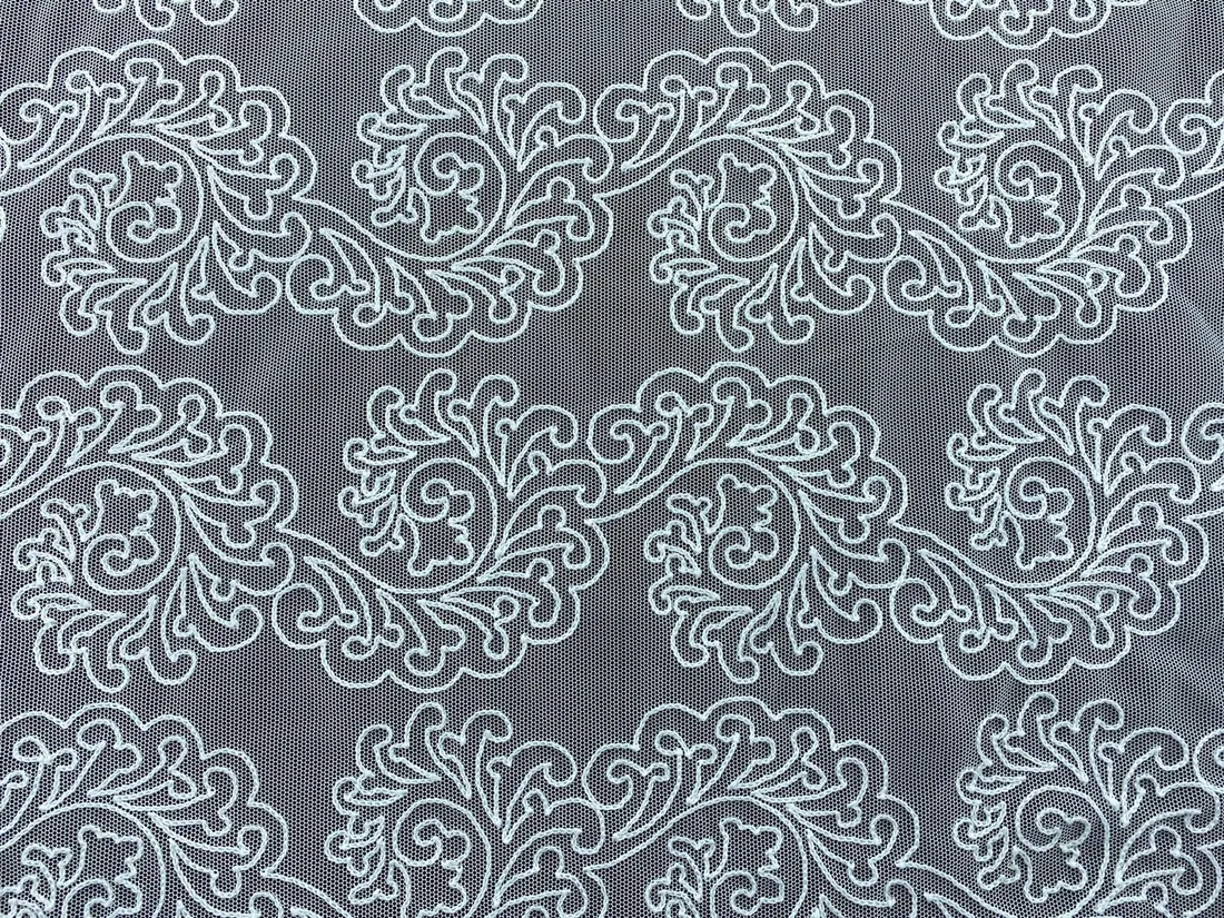 16094 Brode · Yerli̇ · Lez · Tül Üzeri̇ · Polyester · Beyaz · 140 Cm