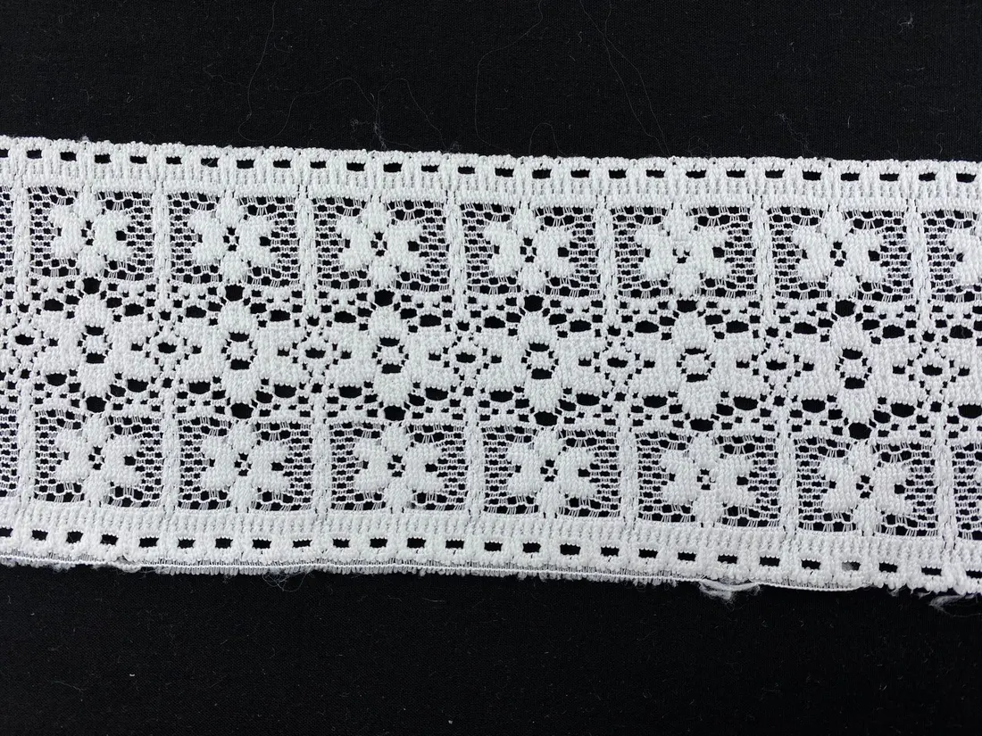 Ham Düz Polyester Yerli Brode Bant · 8,5 cm