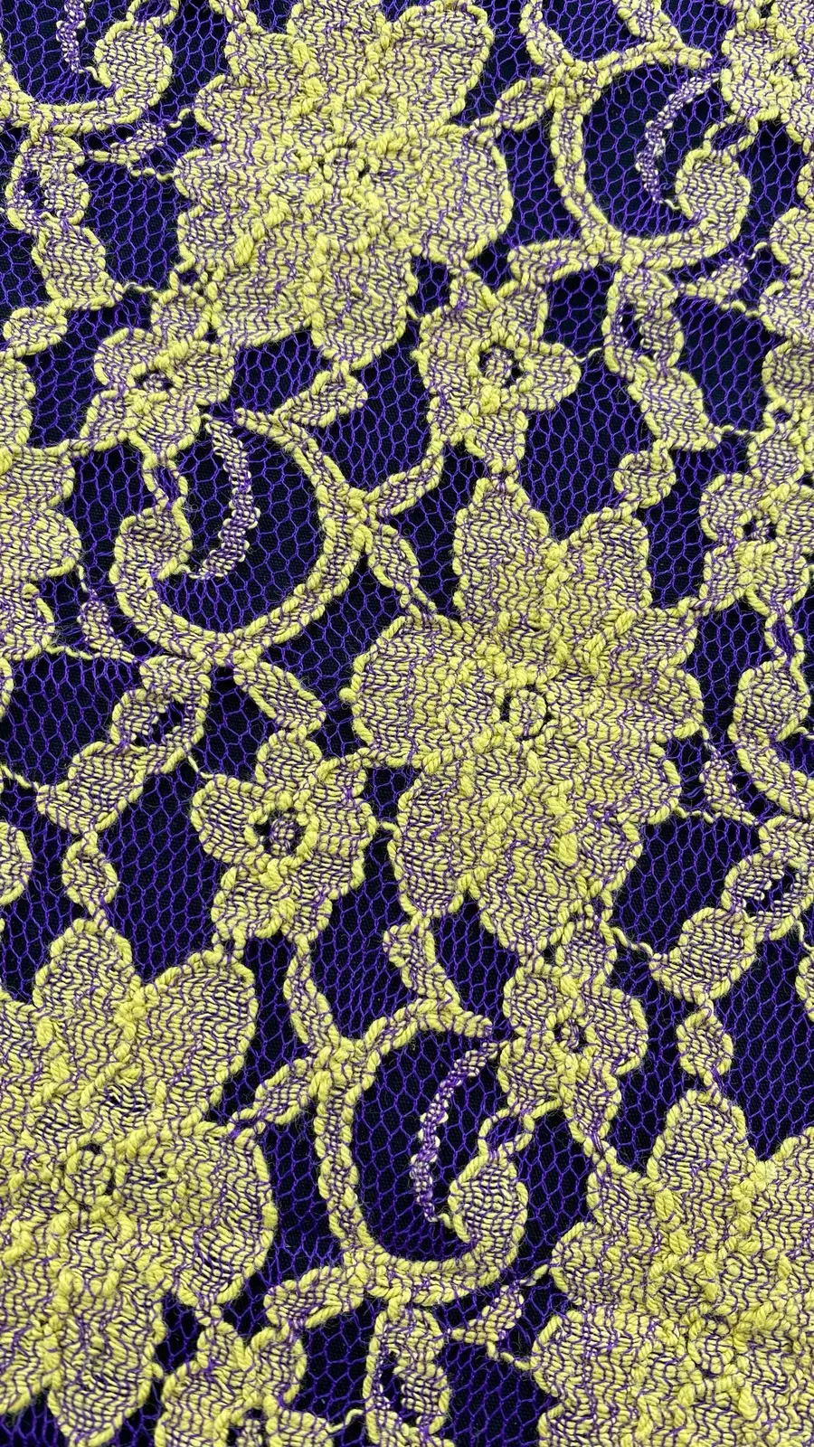 Yellow Cotton Domestic Lace