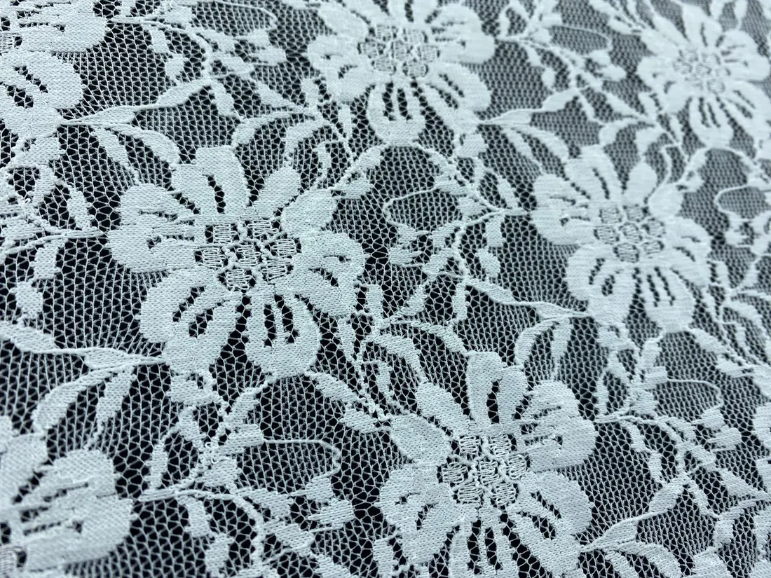 Likralı Naylon Fikse Dantel Kumaş - 150 cm