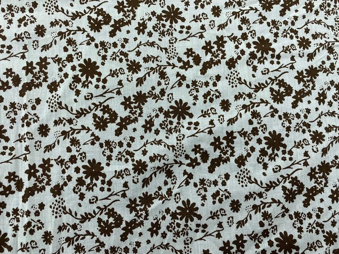 14297 Brode · Yerli · Lez · Vual · Pamuk · Pigment Baskı · Kahve · 150 Cm