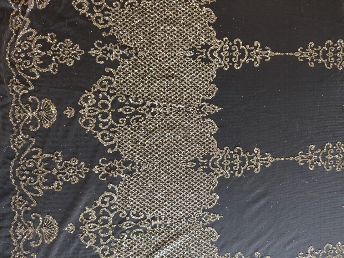5664 Brode · İthal · Lez · Polyester · Simli · Gold