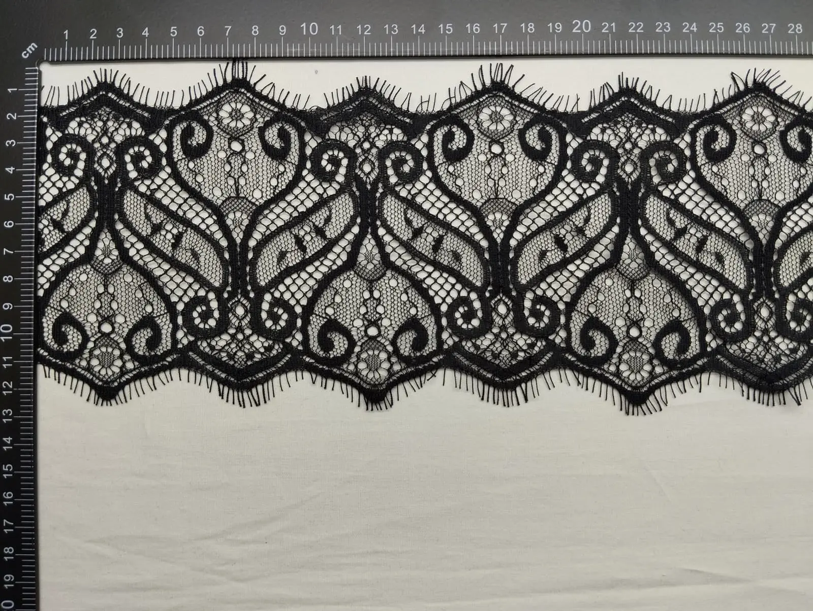 Black Eyelash Nylon Imported Tape Lace
