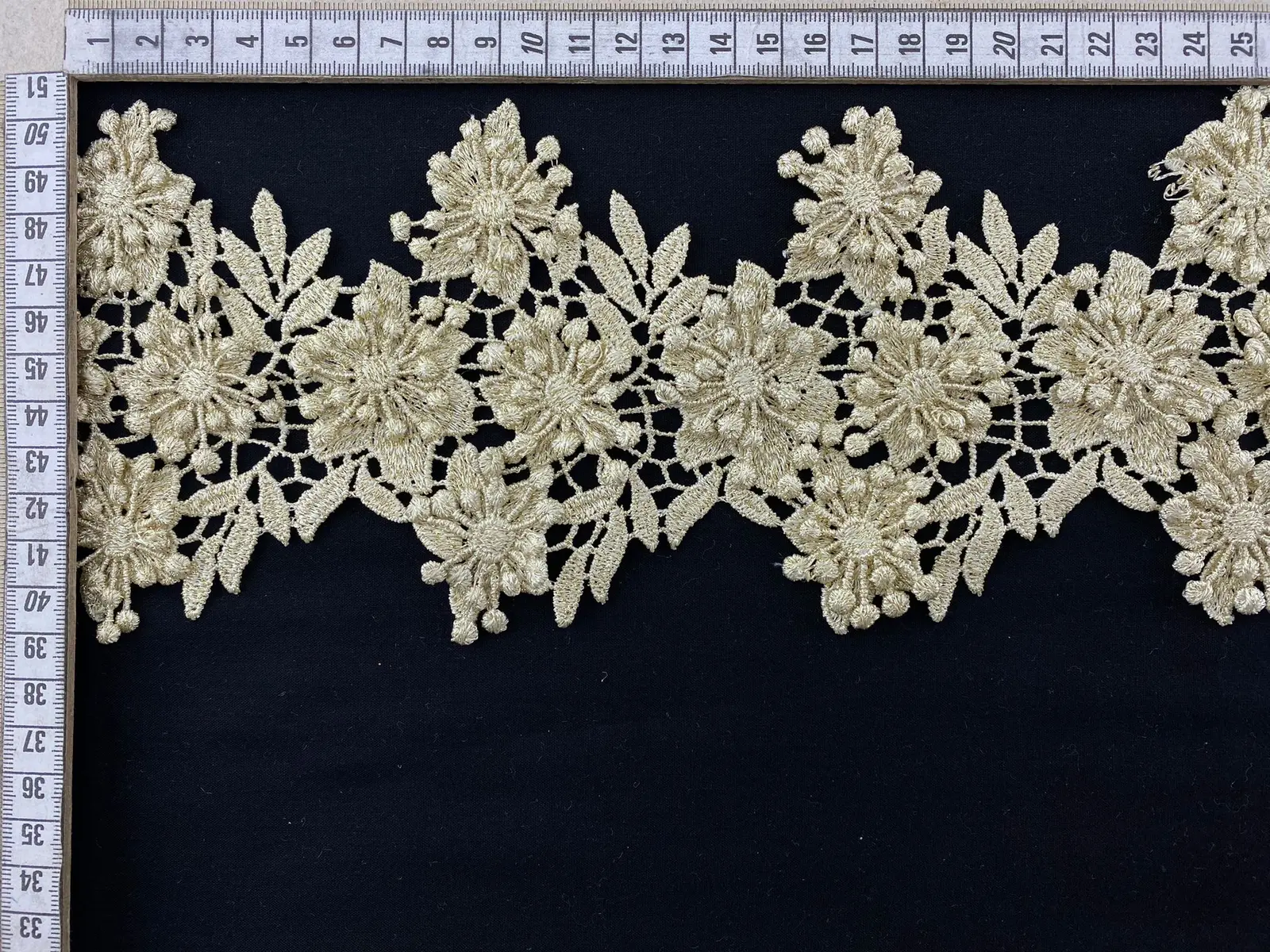 Gold Simli Lurex Polyester Güpür Brode Bant