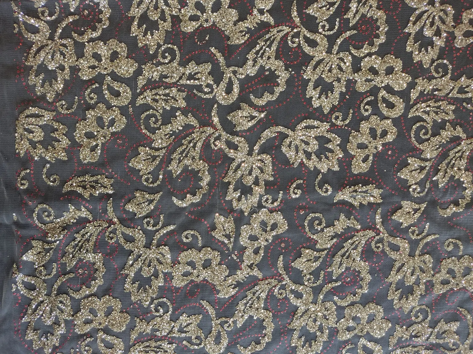 5649 Imported Metallic Gold Polyester Broderie