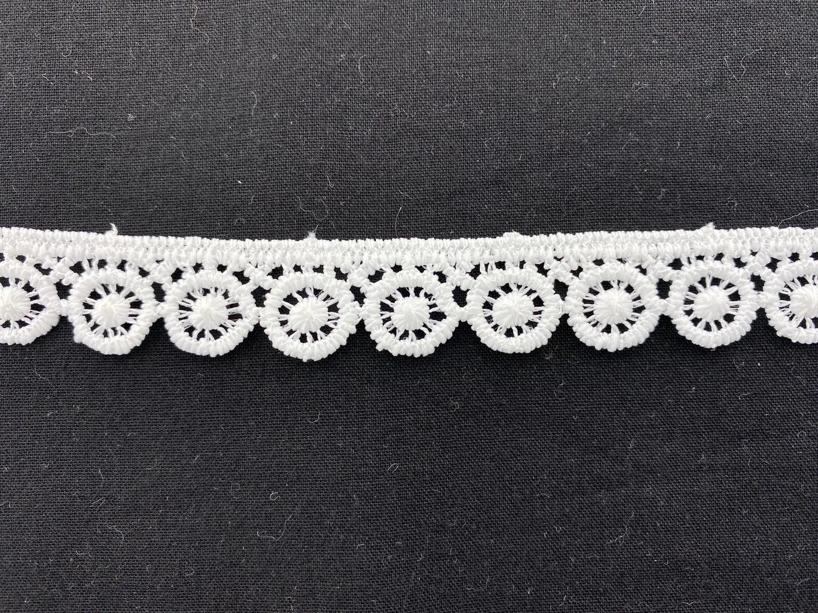 Ham Mat Polyester Yerli Güpür Brode Bant · 1,5 cm