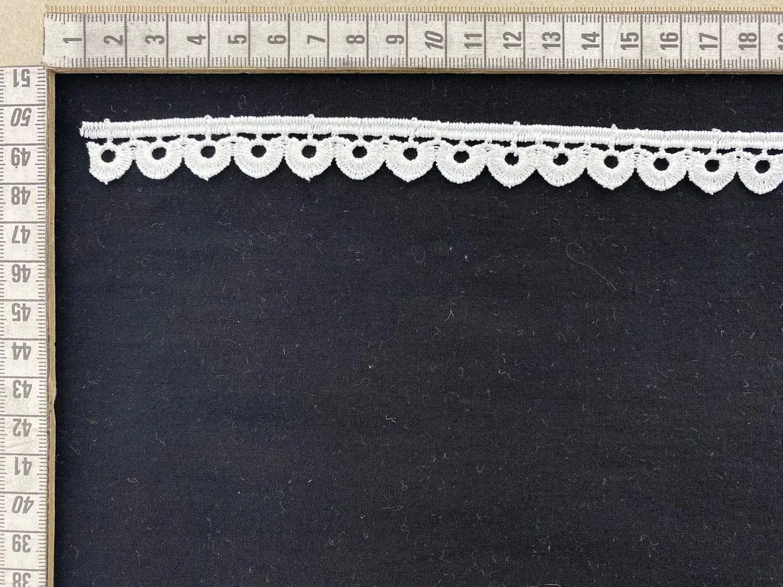 Ham Mat Polyester Yerli Güpür Brode Bant · 1,5 cm