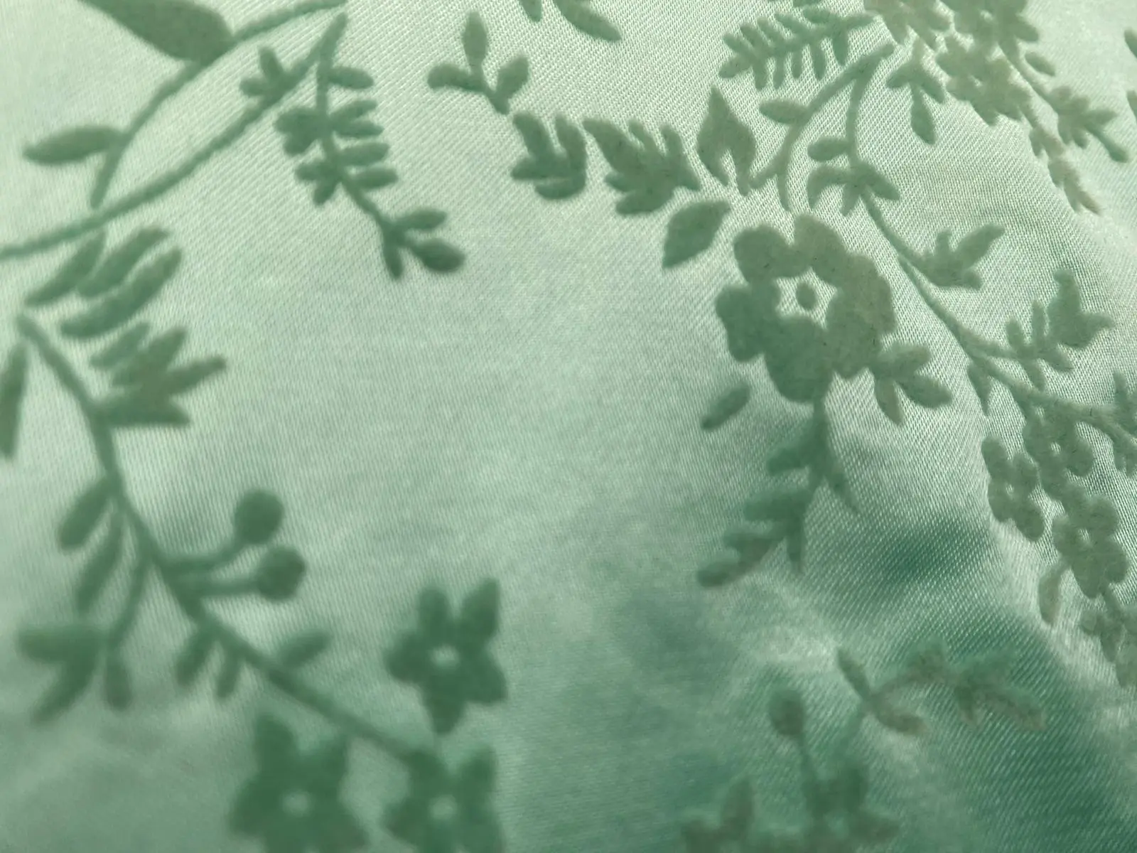 Mint Printed Matte Polyester Domestic Fabric · 150 cm